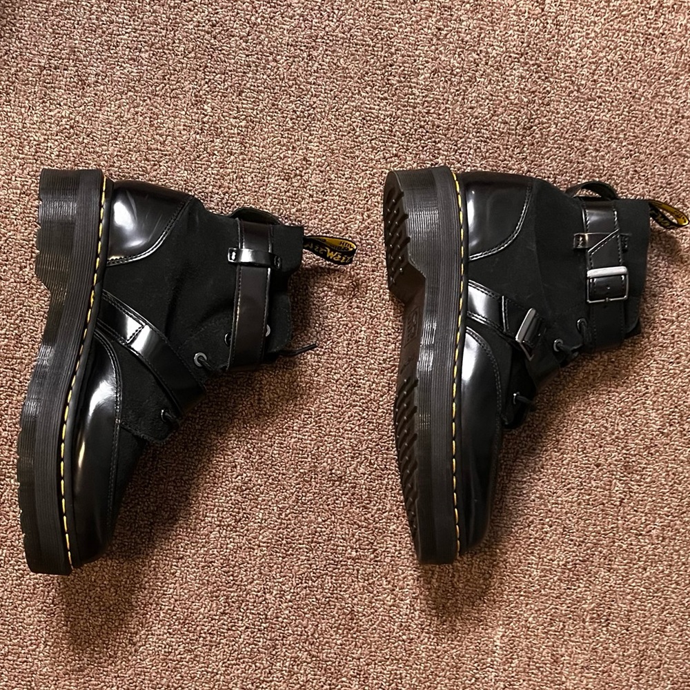 Dr Martens Masha Pointed Toe lace-up Platform Boot.